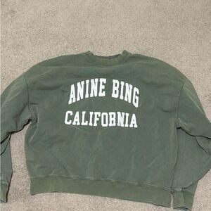 Anine Bing Green Sweatshirt